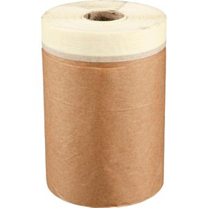Böttcher-AG Abdeckpapier Papier-Masker, 2in1, 18 cm x 20 m, braun, 40 g/m², mit Klebeband