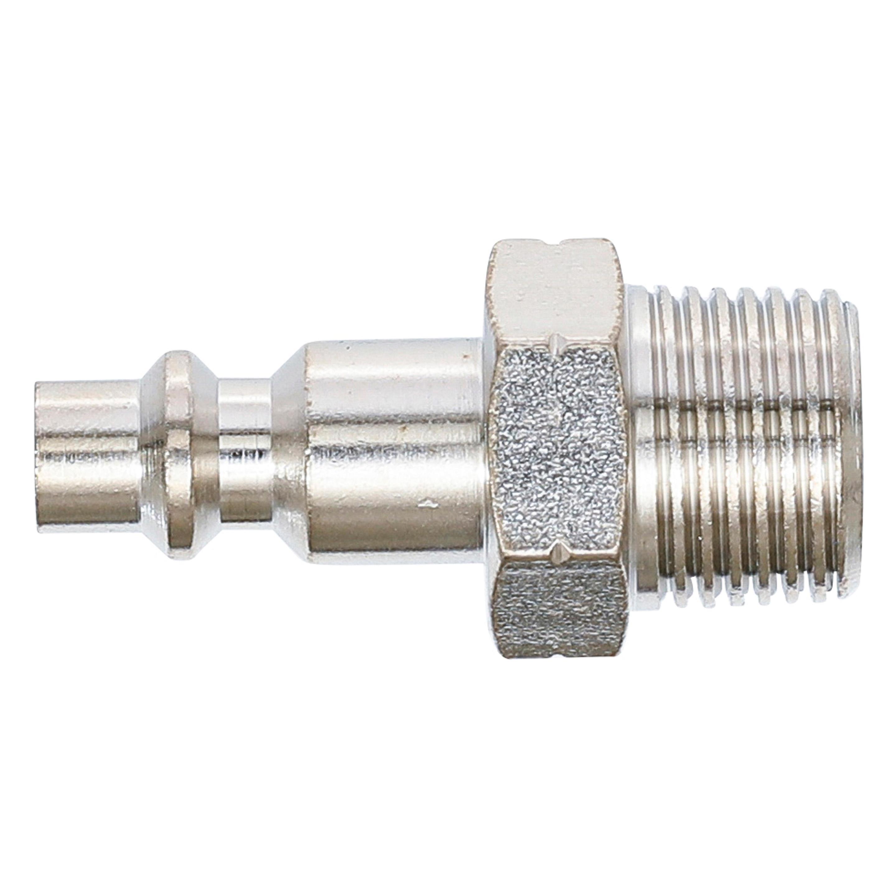 BGS Druckluft-Stecknippel 10 mm (3/8") Aussengewinde für USA / Frankreich (7064)