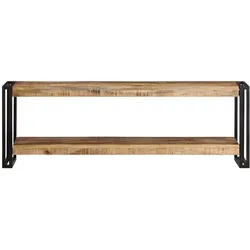 vidaXL TV-Schrank 120x30x40 cm Raues Mangoholz