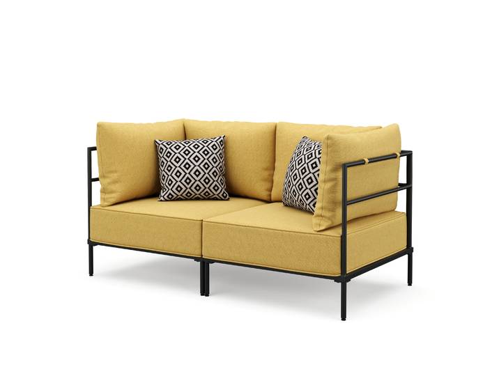 Sofa ETHAN 2-Sitzer gelb