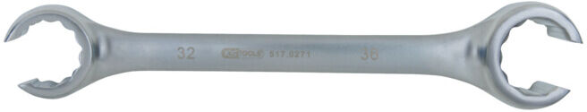 KS Tools Clé plate à double tranchant, coudée, 32x36mm (517.0271)