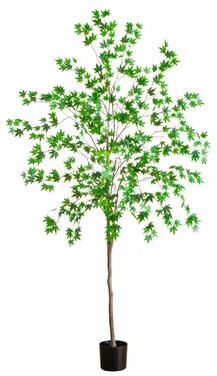 Nearly Natural 6-ft Artificial Maple Tree - Green
