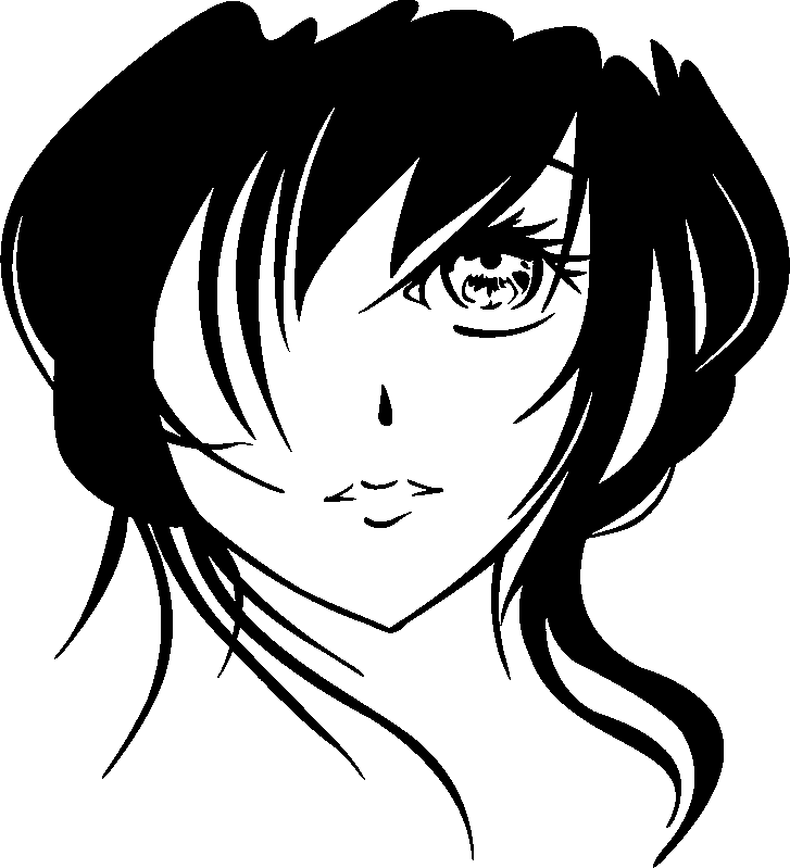 Ambiance-sticker Sticker Personnage féminin de manga