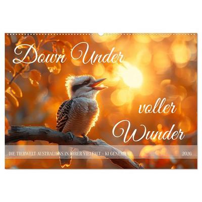 Down Under voller Wunder (Wandkalender 2026 DIN A2 quer), CALVENDO Monatskalender