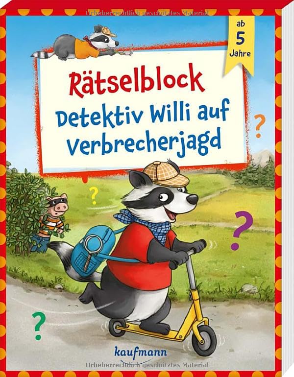 Laura Lamping - Rätselblock - Detektiv Willi auf Verbrecherjagd: ab 5 Jahre (Übungen für Kindergarten und Vorschule: Übungsbuch mit Übungsmaterial) - Preis vom 09.10.2026 07:28:09 h