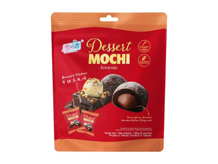 YUKI &amp; LOVE Mochi saveur brownie chocolat blanc - 120 g