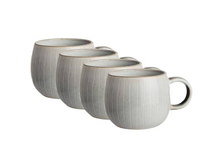 BUTLERS 4er-Set Kaffeetassen Steinzeug - HENLEY - spülmaschinenfest