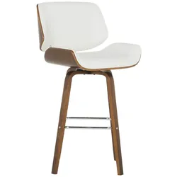 Carmen 4027-2 Barhocker – Nussbaum/Weiß