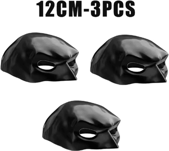 Inspire Picks Cat Bat Superhero Mask Cute Matte Cat Avenger Costume Mask For Pets 12cm 3pcs