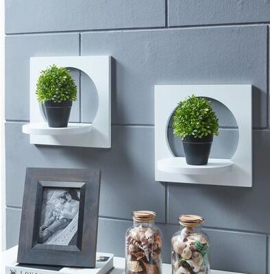 Danya B. Set of 2 Silhouette Shelves-White
