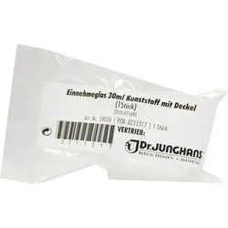 Einnehmeglas Grad mit Deckel Kunststoff 1 ST