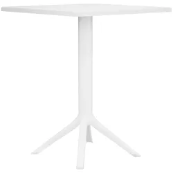 CLP Tisch Nuvela 60 x 60 cm   Wetterfester Gartentisch mit UV-beständiger Oberfläche   Eckiger Balkontisch aus Polypropylen