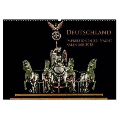 Deutschland Impressionen bei Nacht (Wandkalender 2026 DIN A2 quer), CALVENDO Monatskalender