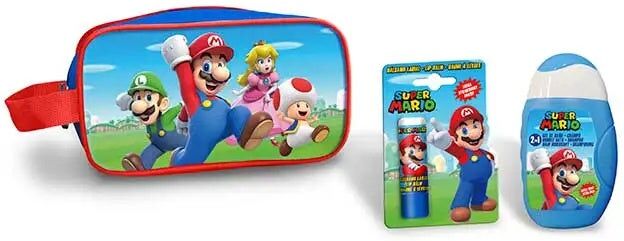 Super Mario Neceser Gel + Champú + Bálsamo Labial