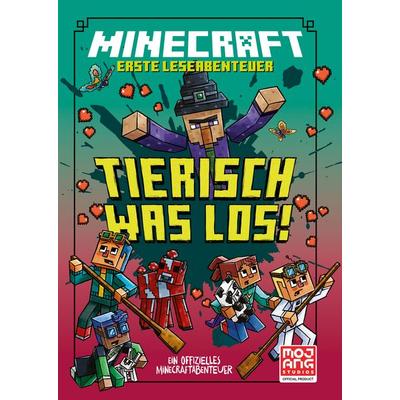 Minecraft Erste Leseabenteuer – Tierisch was los!, Gebundene Ausgabe von Nick Eliopulos,Mojang AB, Schneiderbuch, 978-3-505-15096-8
