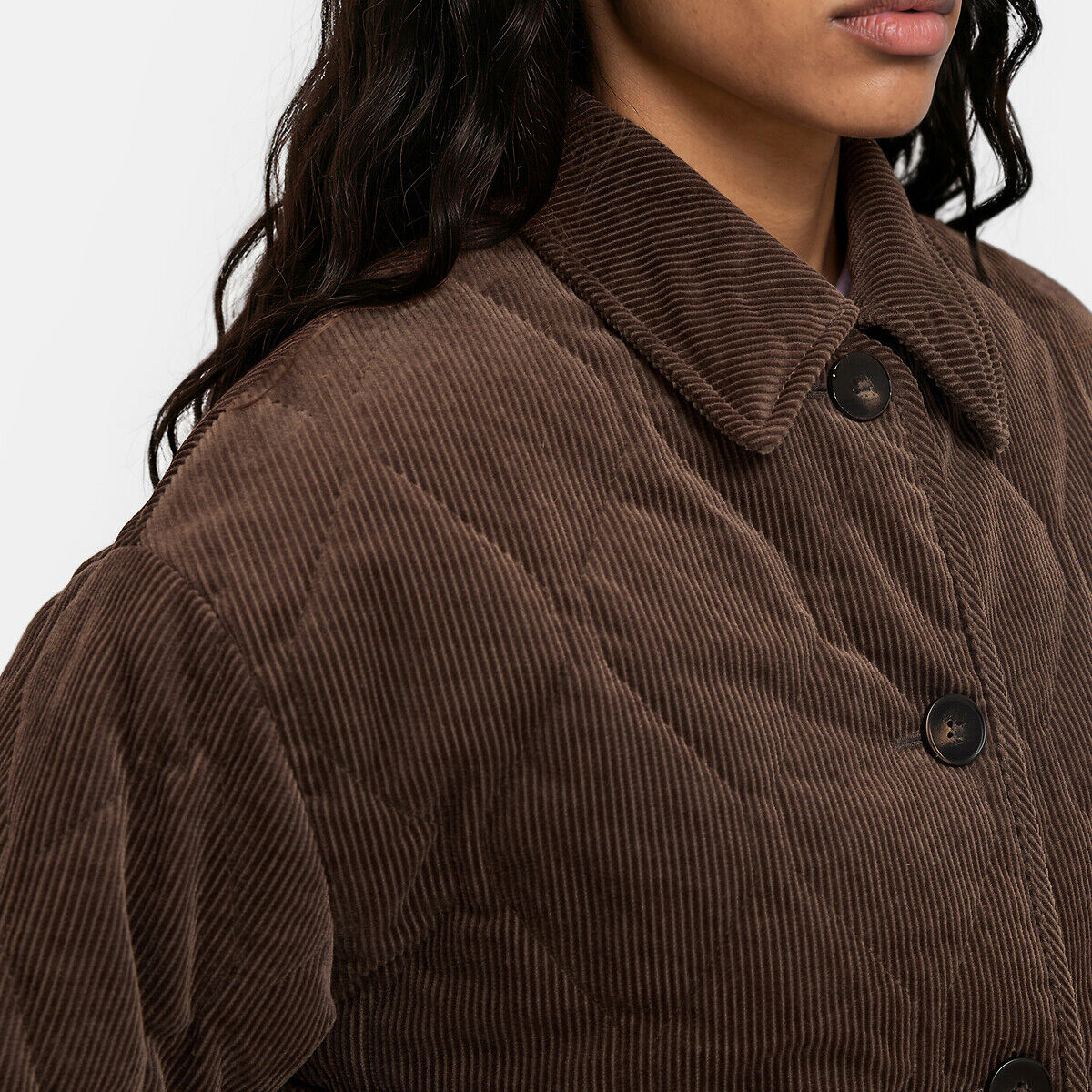 LA REDOUTE COLLECTIONS Veste matelassée en velours côtelé