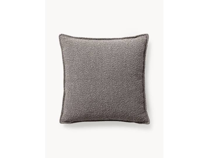 Grand coussin de canapé en bouclette Lennon, 70 x 70 cm