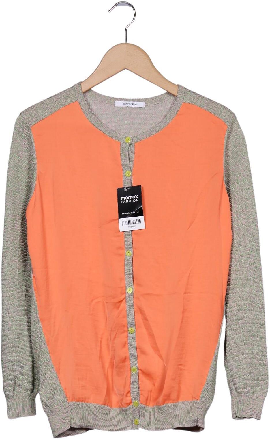 Carven Damen Strickjacke, Mehrfarbig, Gr. M, Baumwolle / Viskose / Synthetik - Second Hand