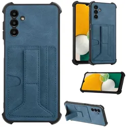König Design Hülle Handy Schutz für Samsung Galaxy A13 5G Case Cover Bumper Etuis Halter Neu (Samsung Galaxy A13 5G), Smartphone Hülle, Blau