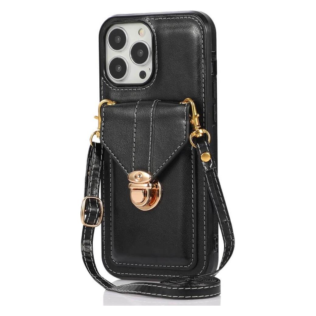 Cover-Discount iPhone 14 Pro Max- Schutzhülle Case mit Tasche schwarz (Apple iPhone 14 Pro Max) (660105616A)
