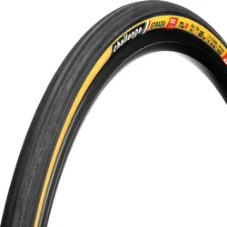 Road-Reifen Strada Pro Handmade TLR Clincher, Challenge, Pro-Series, 300 TPI, PPS GANZO Pannenschutz, Smart-Compound, Reifenflanke: hellbraun Empfohlener Reifendruck 5-6.5 bar (max. 10), Größe: 25-622, Farbe: Schwarz/braun, Gewicht: 260 g,
