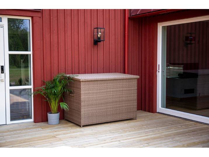 Garten Kissenbox Brisbane - Verfügbar in Grau, Schwarz und Natur - Natur - Luxusbetten24