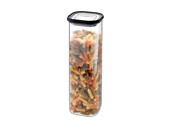 Frischhaltedose GEFU PANTRY , bunt (schwarz, transparent), B:11cm H:32,5cm L:11cm, Borosilikatglas, Kunststoff, Lebensmittelaufbewahrungsbehälter, Frischhaltedose, edel, elegant und praktisch