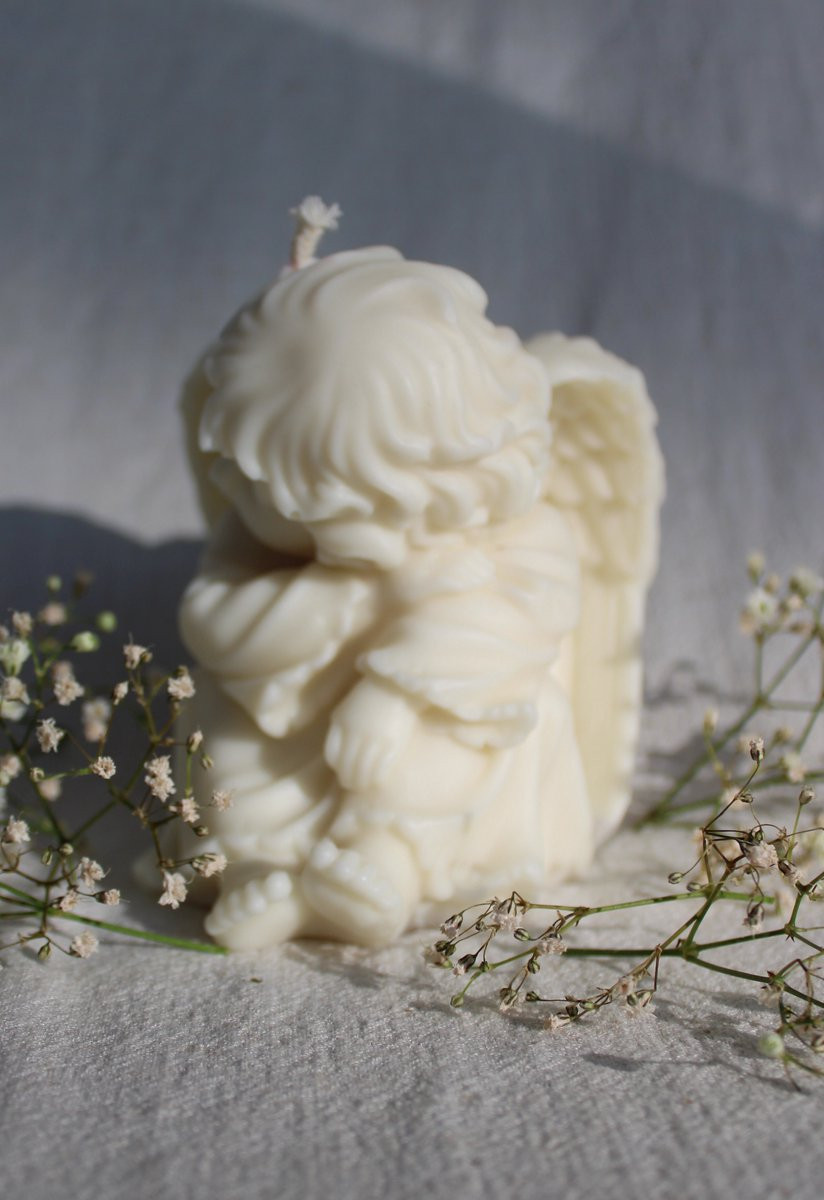 Enlighten Sojakaars Engel - Handgemaakte Decoratieve Kaars van Natuurlijke Sojawas