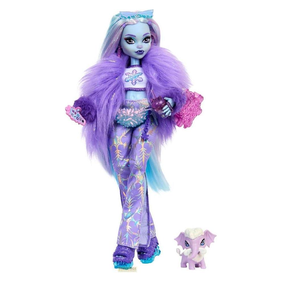 Monster High Abbey Bominable Yeti mit Mammut-Haustier und Accessoires (HNF64)