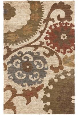 Livabliss Hand-Woven Hadassah Floral Pattern Jute Area Rug - 5' x 8' - 5' x 8'