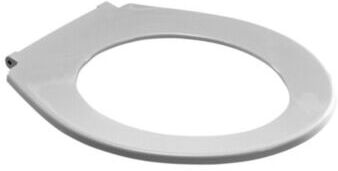 Eisenberg 4002 WC-Sitz 56.439.01..0000 weiß, Edelstahlscharnieren, durchgehende Scharnierwelle, ohne Deckel