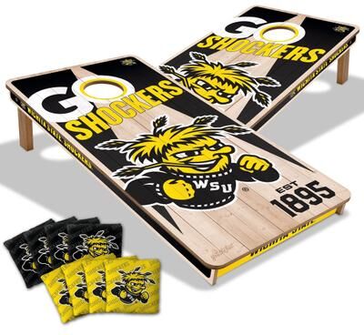 Skip's Garage Wichita State Shockers NCAA 2x4 Cornhole Board Set