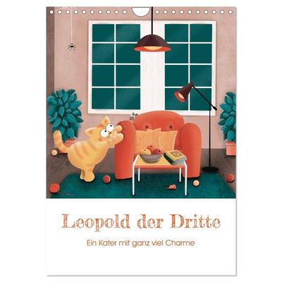 LEOPOLD DER DRITTE - Ein Kater mit ganz viel Charme (Wandkalender 2027 DIN A4 hoch), CALVENDO Monatskalender