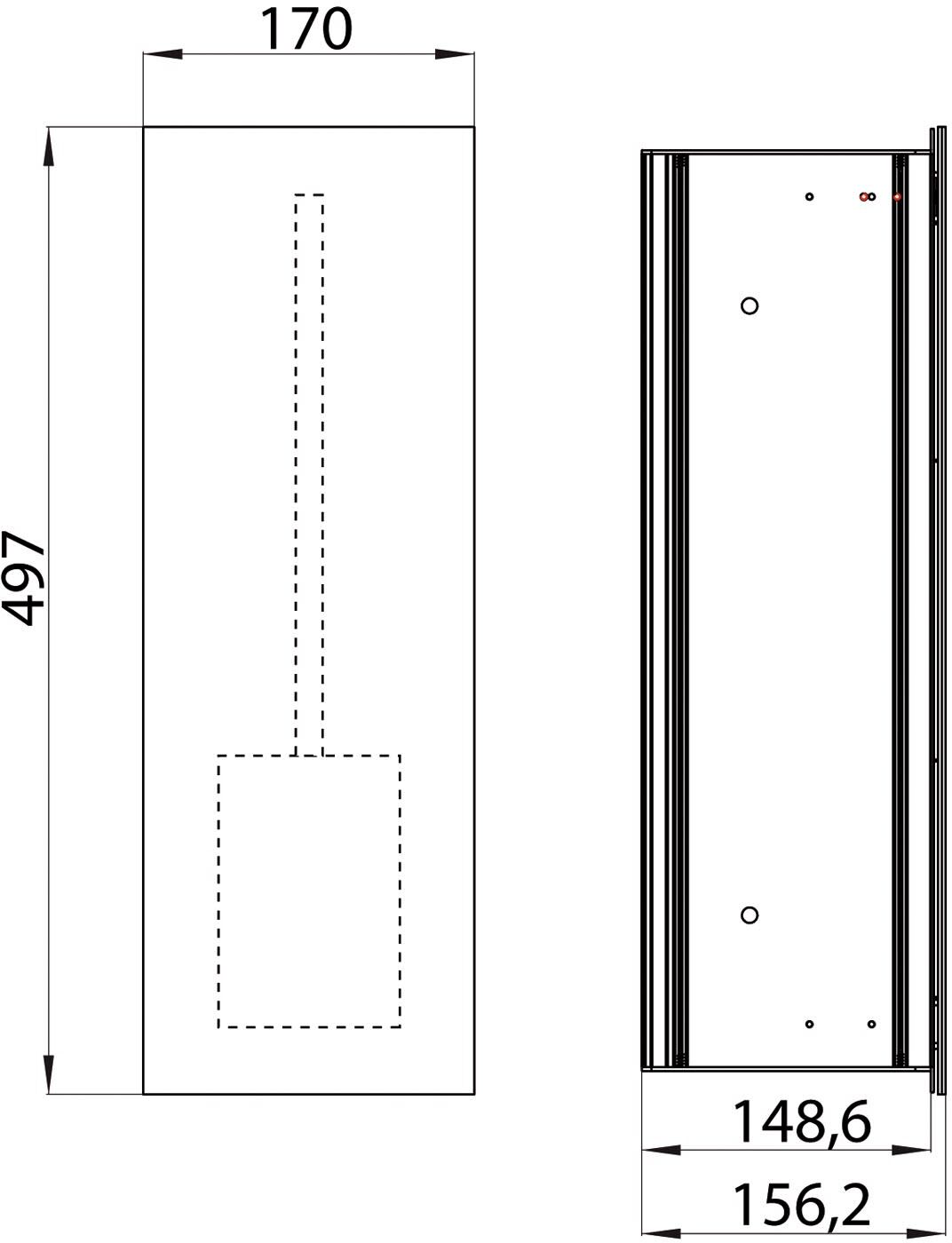Emco asis 2.0 Toilettenbürstengarnitur-Modul Unterputz