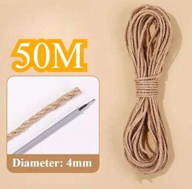 Uplifted Finds Natural Sisal Replacement Rope For Cat Trees 4 Mm 50 M