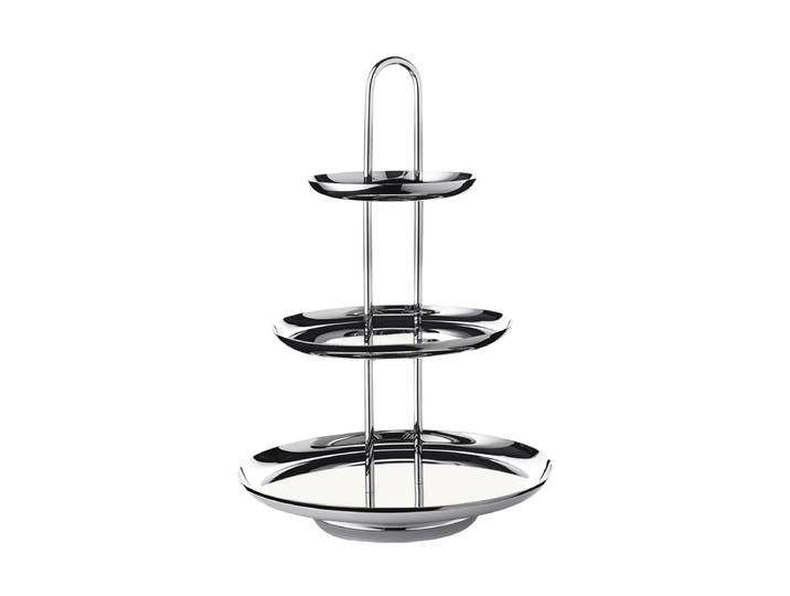 Premium Edelstahl Etagere „Asus“ – hochglanzpoliert Silber EDZARD