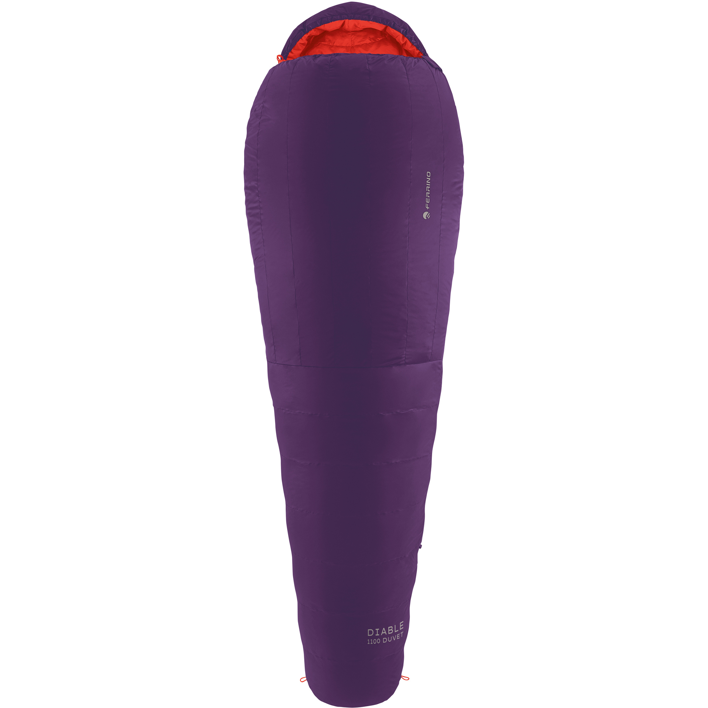 Ferrino Diable 1100 Duvet RDS Down Schlafsack Daunenschlafsäcke lila Größe max. 200cm Camping Isolierend Daune
