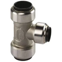 Edelstahl Steckfitting Tectite T-Stück Mittelabgang reduziert 28 x 15 x 28 mm DVGW