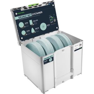 Festool Schleifpapier Granat Net D225 GR NET SYS, 578719, Körnung 80-240, 225 mm Ø, 100 Scheiben, für Spachtel