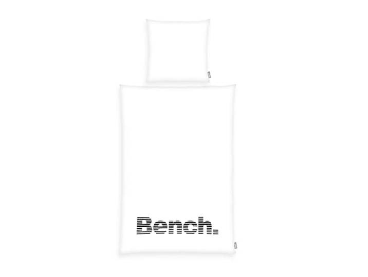 Bench Bettwäsche-Set, Modern Opposite, Kopfkissenbezug ca. 70x90 cm, Bettbezug ca. 140x200 cm, Mit leichtläufigem Markenreißverschluss, 100 % Baumwolle, Farbe: Weiß/Schwarz, Art.Nr.: 4412609077