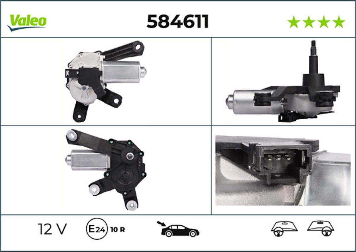 Wischermotor VALEO VAL584611