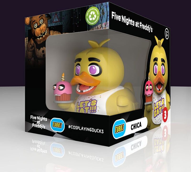 Tubbz Collectibles – Five Nights at Freddy's – Chica (Boxed Edition) Collectible Plush Toy for Fans