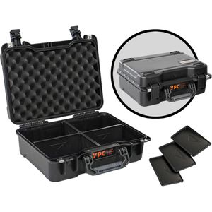 YPC Transportkoffer Xplorer Case M, abschließbar, Kunststoff, mit Plastiktrenner, wasserdicht (IP67), 40,3 x 16,5 x 33cm