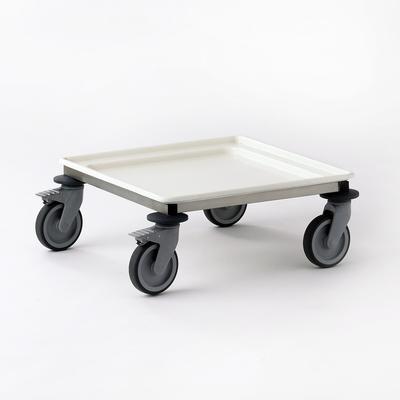 Tournus Transportwagen / Rollgestell mit ABS Platte für Körbe 500x500mm für Geschirr + Gläser