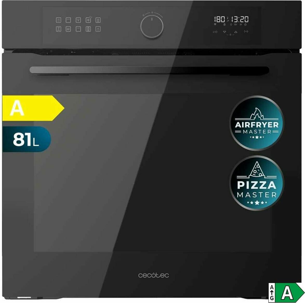Cecotec Bolero Hexa AF316000 Glass Black A, Groß, Elektrischer Ofen, 81 l, 3400 W, 81 l, Dampf