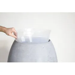 Pflanzeinsatz für Töpfe und Pflanzgefäße transparent Ø 50 cm, Höhe 38 cm