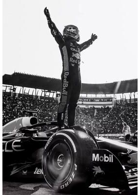 Inspired Finds Premium Monaco F1 Racing Canvas Print Wall Art For Motorsport Fans, Formula 1 Wall Art With Dynamic Car Photography podium Moment 7.87x11.81in Unframed