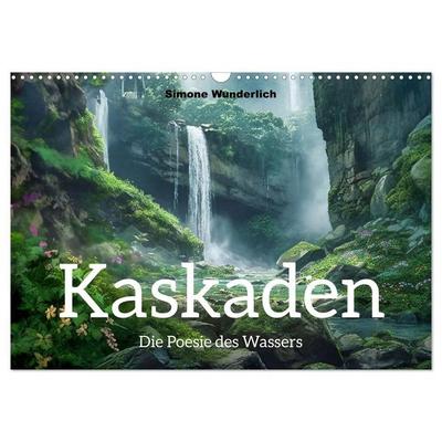 Kaskaden - Die Poesie des Wassers (Wandkalender 2027 DIN A3 quer), CALVENDO Monatskalender