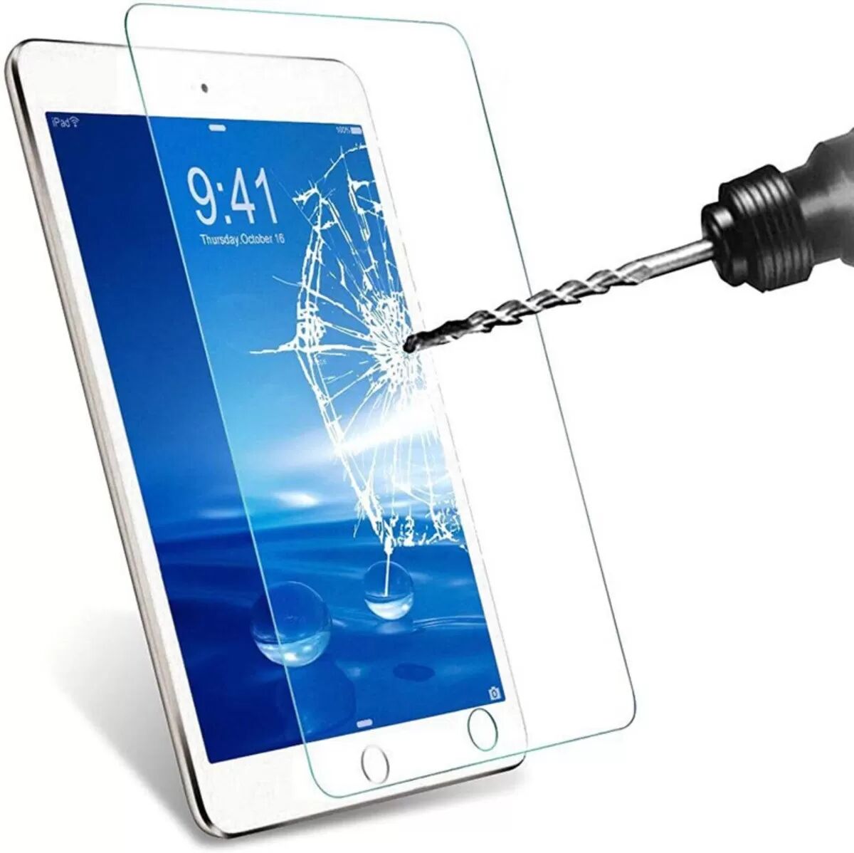 INF Kristallklarer Displayschutz aus gehärtetem Glas für iPad (2er-Pack) iPad 7/8/9 10,2 Zoll