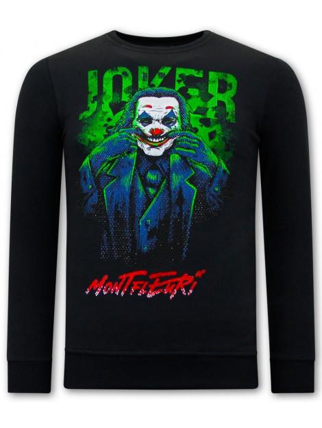 Montfleuri Sweater met print joker